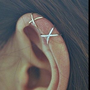 2 Sets of Criss Cross Ear Cuffs